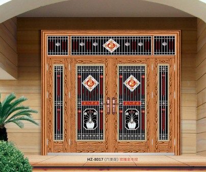 Imitation copper unit door