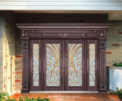 Imitation copper unit door