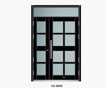 Zinc iron alloy unit door