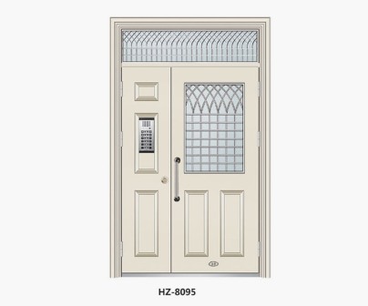 Zinc iron alloy unit door