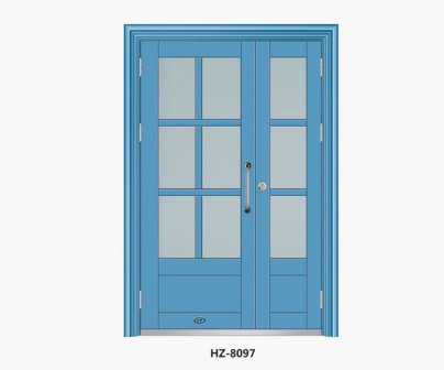 Zinc iron alloy unit door